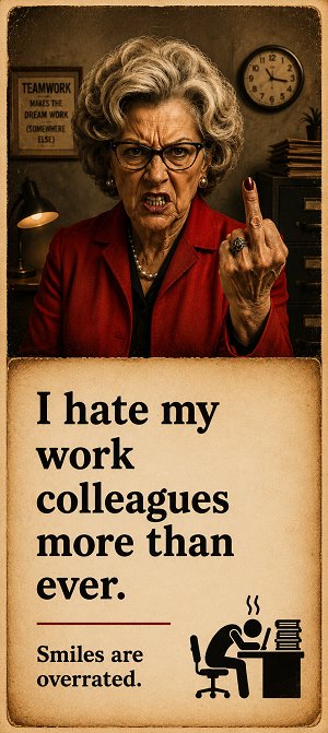I hate my work colleagues more than ever