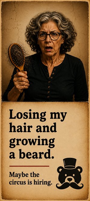 Losing my hair and growing a beard