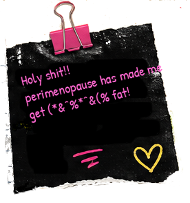 The Elephant in the Room: perimenopause weight gain summary board