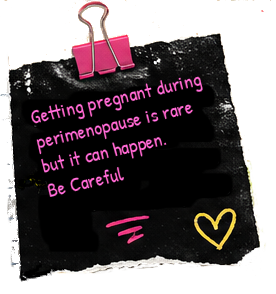 Perimenopause Pregnancy summary board