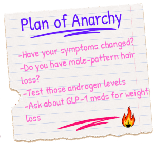 PMOS versus peri/menopause summary