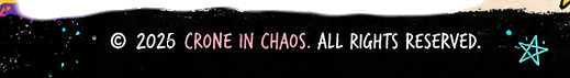 Crone in Chaos footer artwork left